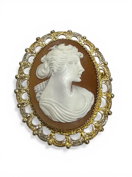 Broche Mandile 1922 Mujer Cammei antichi in Plata Conchiglia 2MSPCM41 - 2MSPCM41
